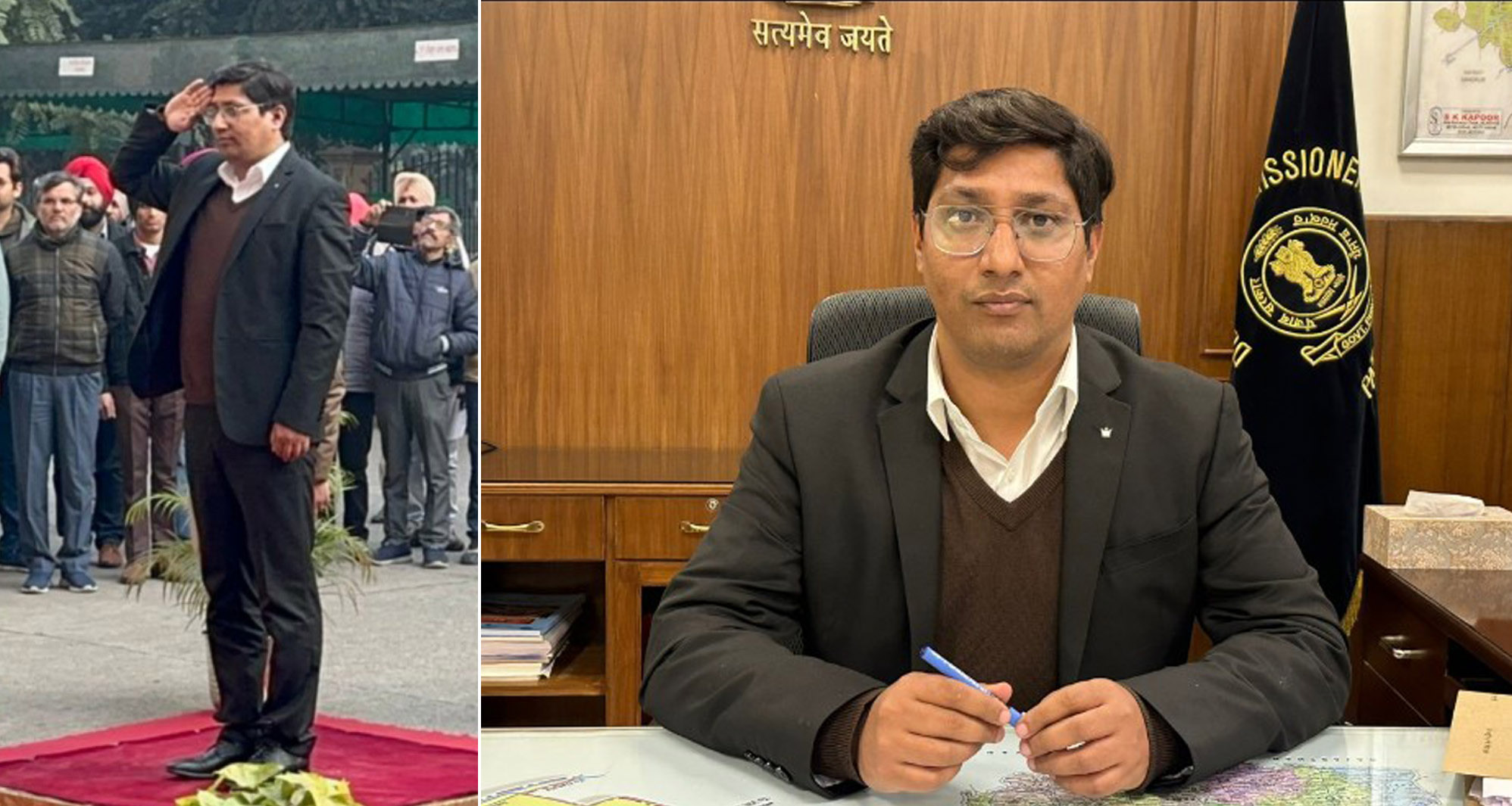 Shaukat Ahmed Parai assumed the post as Deputy Commissioner of Patiala